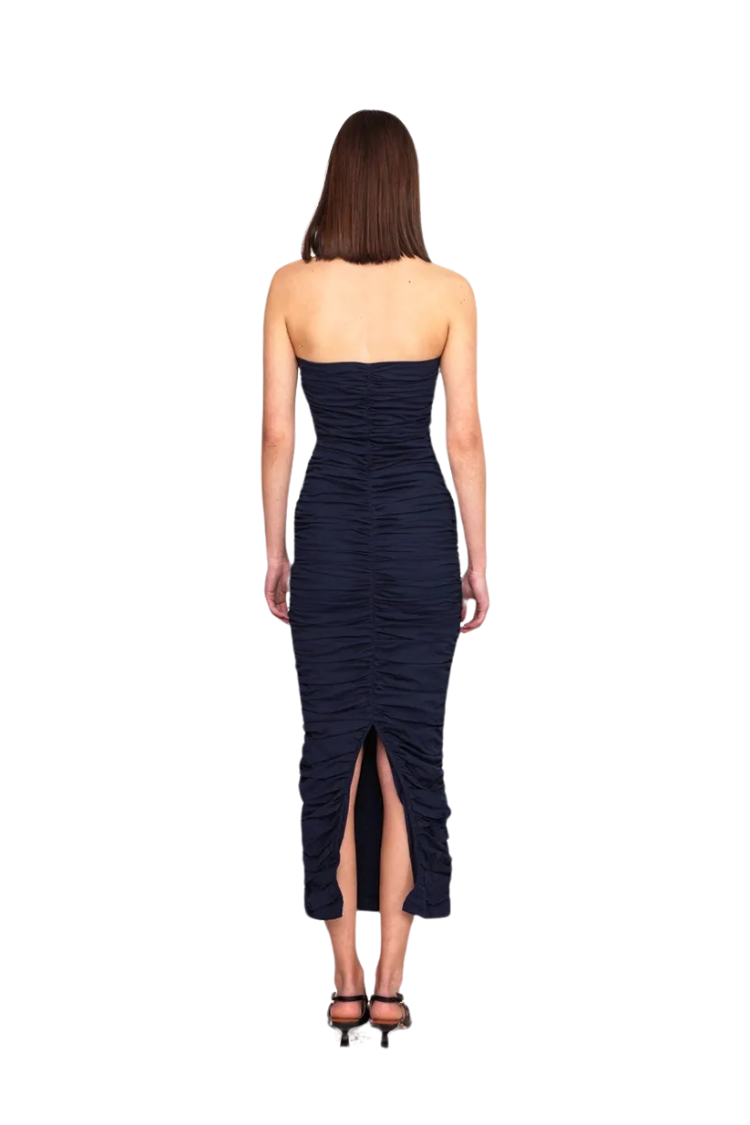 Ariel Halter Dress Navy