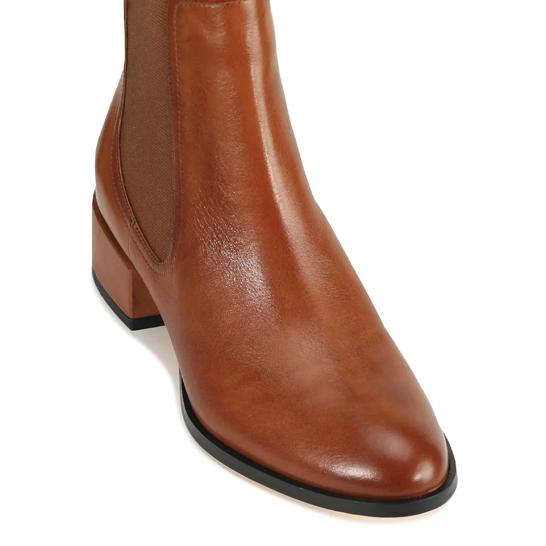 CASEY LEATHER ANKLE BOOTS