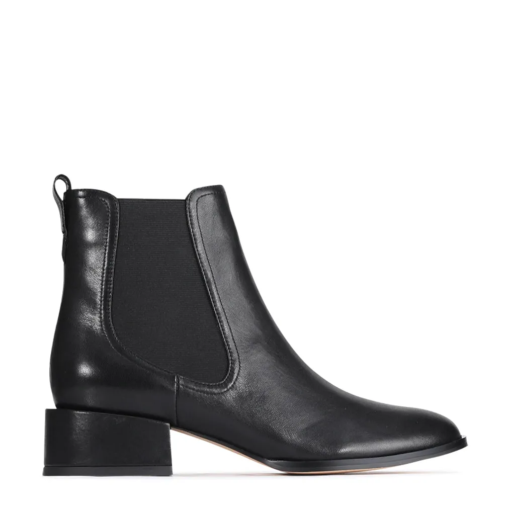 CASEY LEATHER ANKLE BOOTS