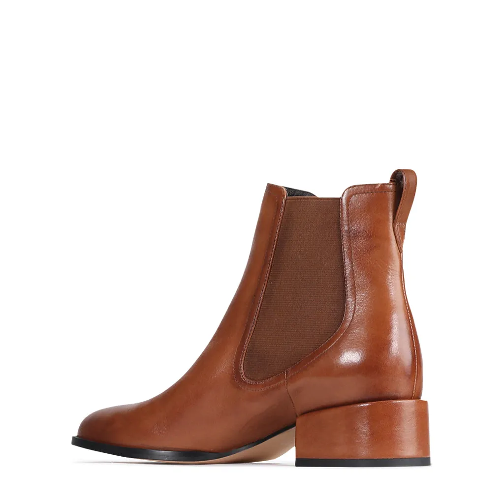 CASEY LEATHER ANKLE BOOTS