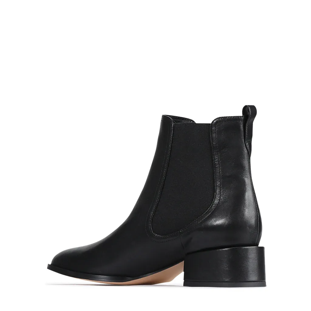 CASEY LEATHER ANKLE BOOTS