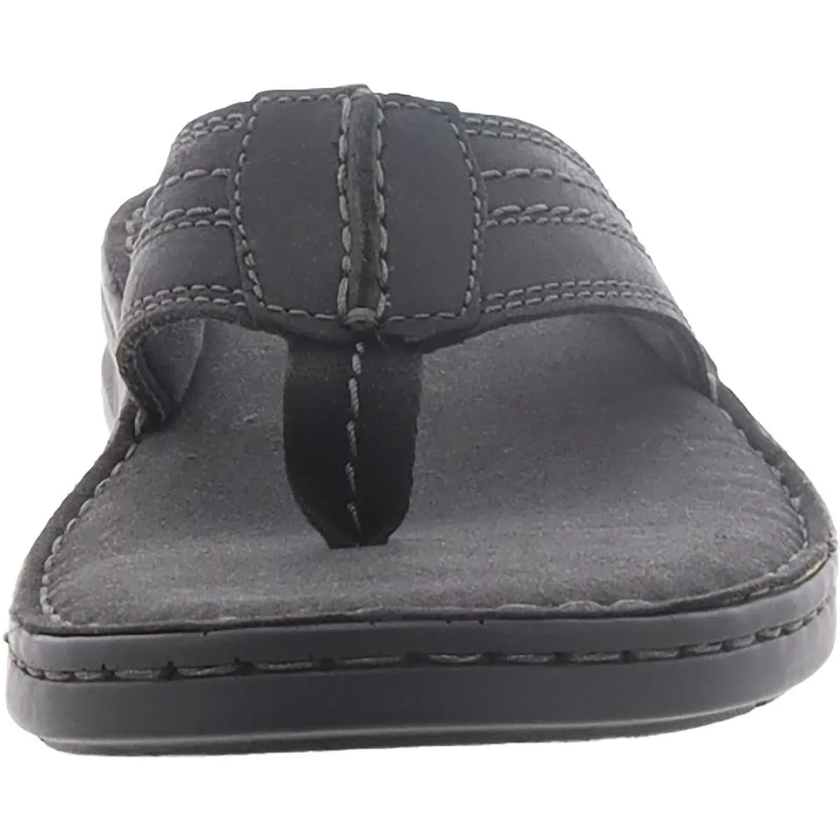 Clarks Mens Malone Bay Leather Slip On Thong Sandals