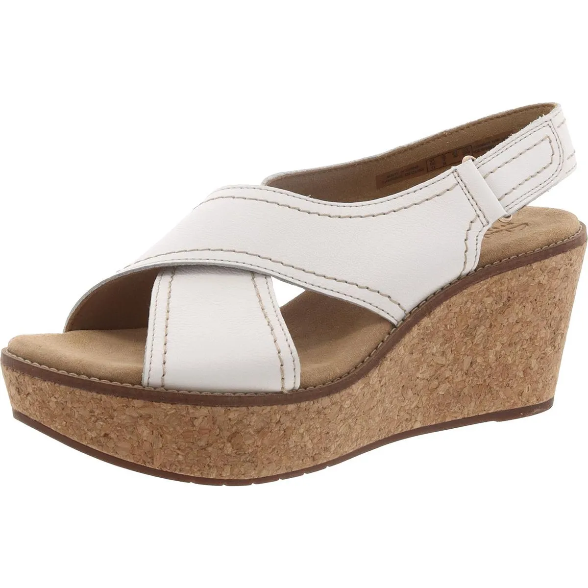 Clarks Womens Aisley Tulip Wedge Slingback Wedge Sandals