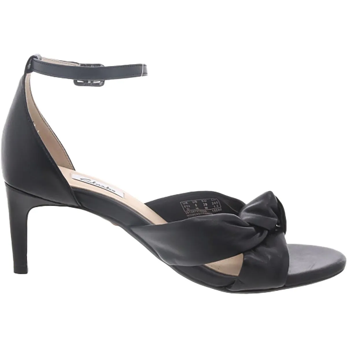 Clarks Womens Amali Tulip Open Toe Ankle Strap Heels