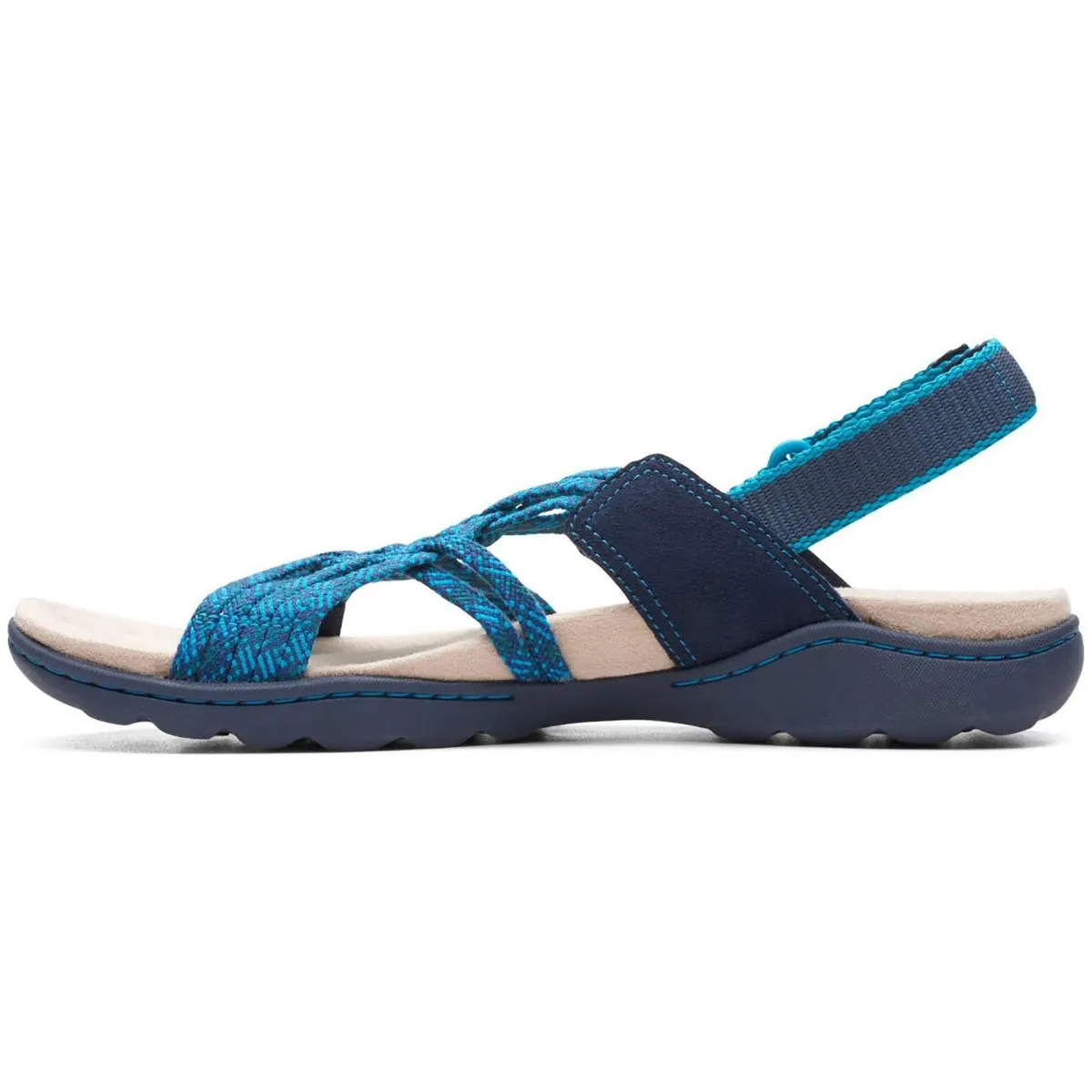 Clarks Womens Amanda Ease Slingback Comfort Wedge Sandals