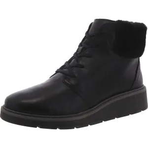 Clarks Womens Andie Go Leather Lace Up Ankle Boots