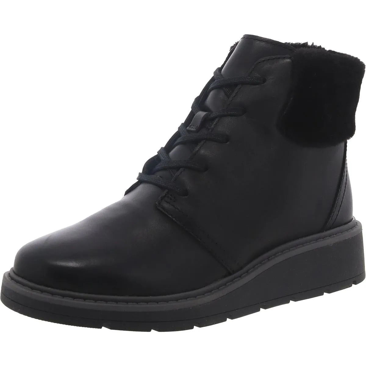 Clarks Womens Andie Go Leather Lace Up Ankle Boots