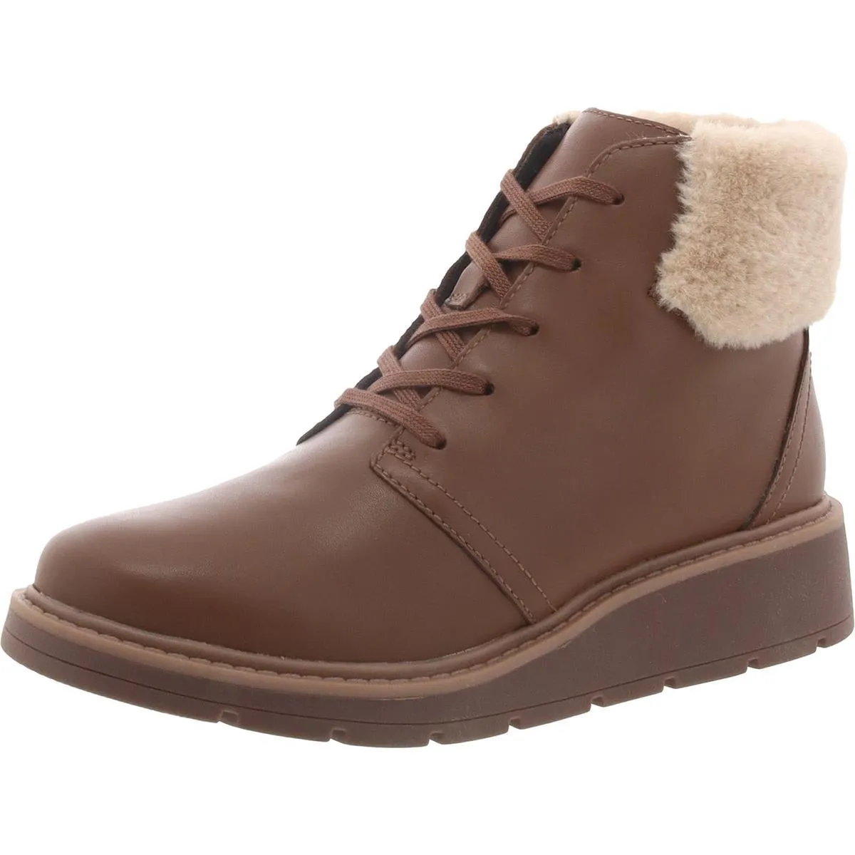 Clarks Womens Andie Go Leather Lace Up Ankle Boots