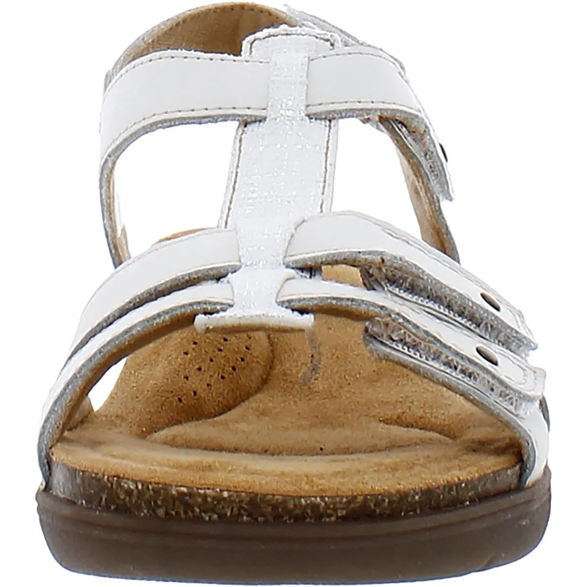 Clarks Womens April Cove  Comfort Insole Leather Ankle Strap