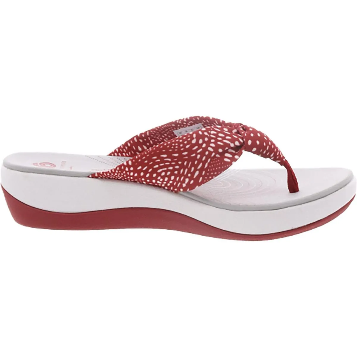 Clarks Womens Arla Glison Printed Slip On Thong Sandals