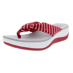 Clarks Womens Arla Glison Printed Slip On Thong Sandals