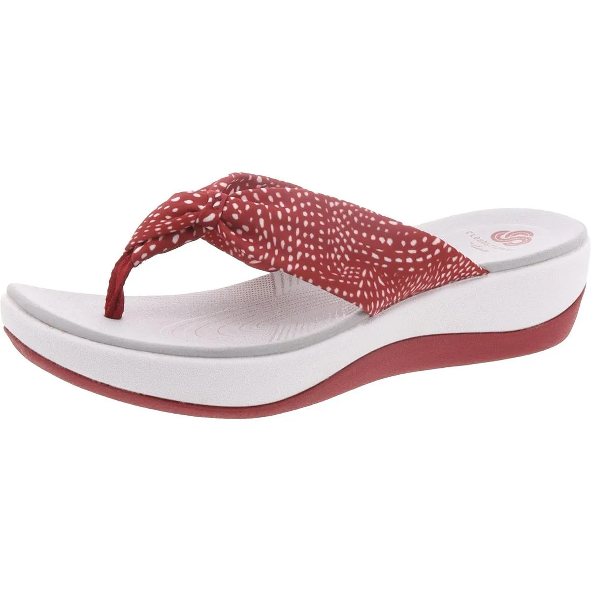 Clarks Womens Arla Glison Printed Slip On Thong Sandals