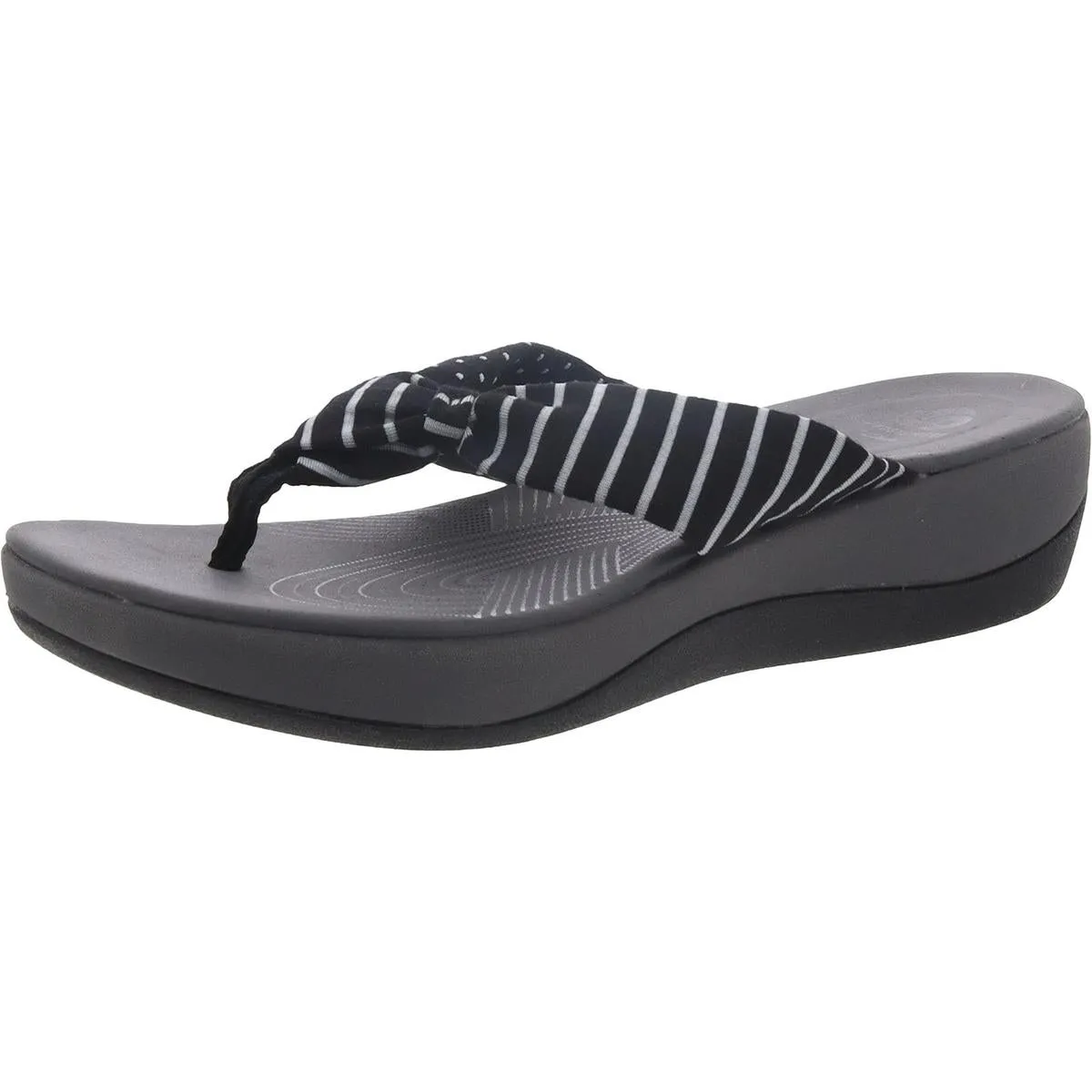 Clarks Womens Arla Glison Printed Slip On Thong Sandals