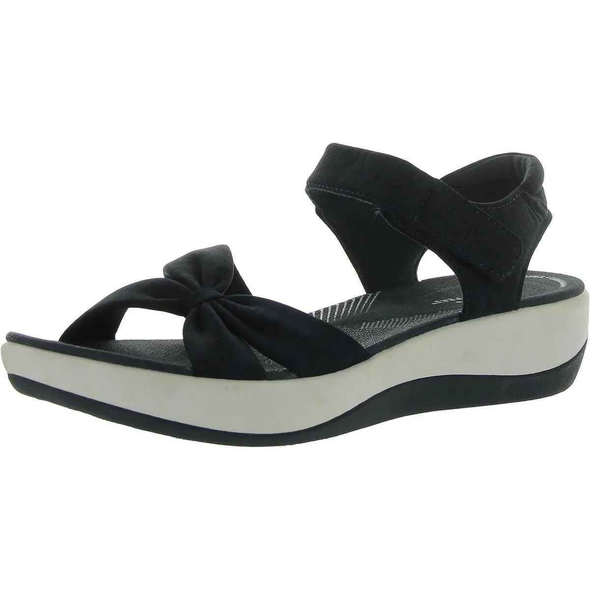 Clarks Womens Arla Shore Slip On Open Toe Ankle Strap