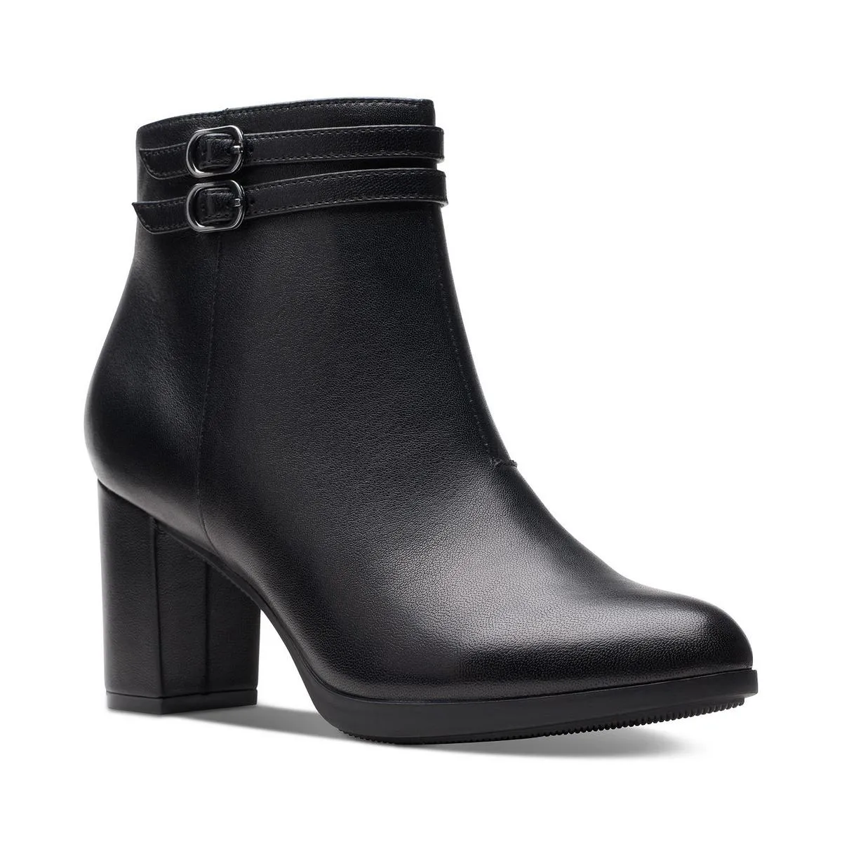 Clarks Womens Bayla Light Block Heel Ankle Mid-Calf Boots