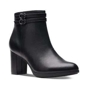 Clarks Womens Bayla Light Block Heel Ankle Mid-Calf Boots
