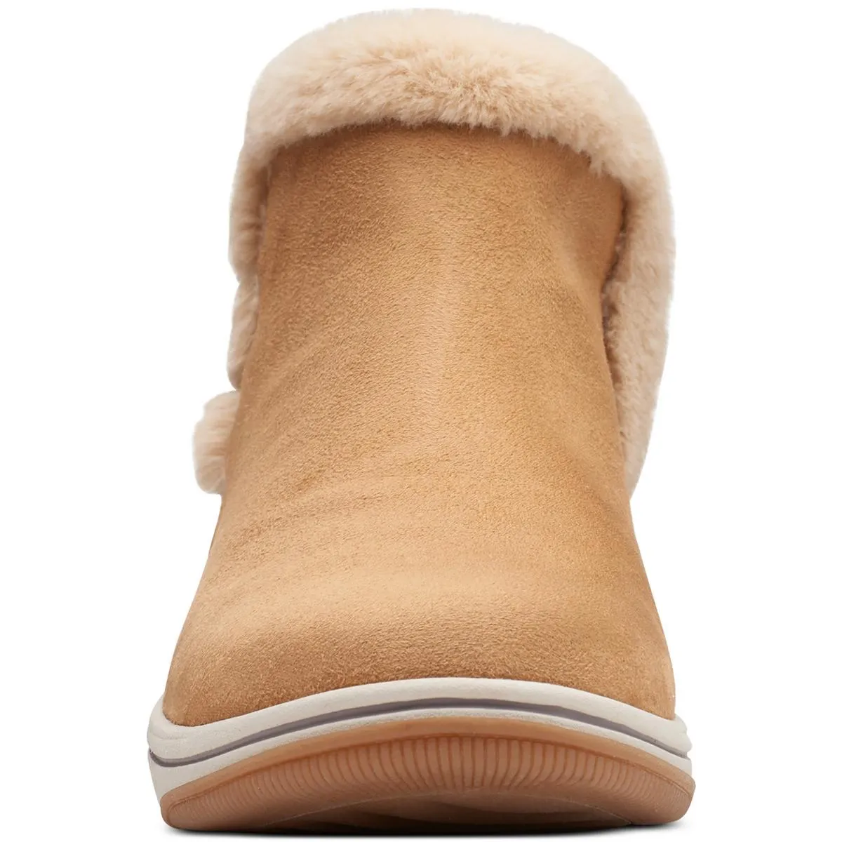 Clarks Womens Breeze Fur Cold Weather Winter Booties