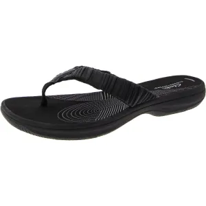 Clarks Womens Breeze Rae Open Toe Flats Thong Sandals