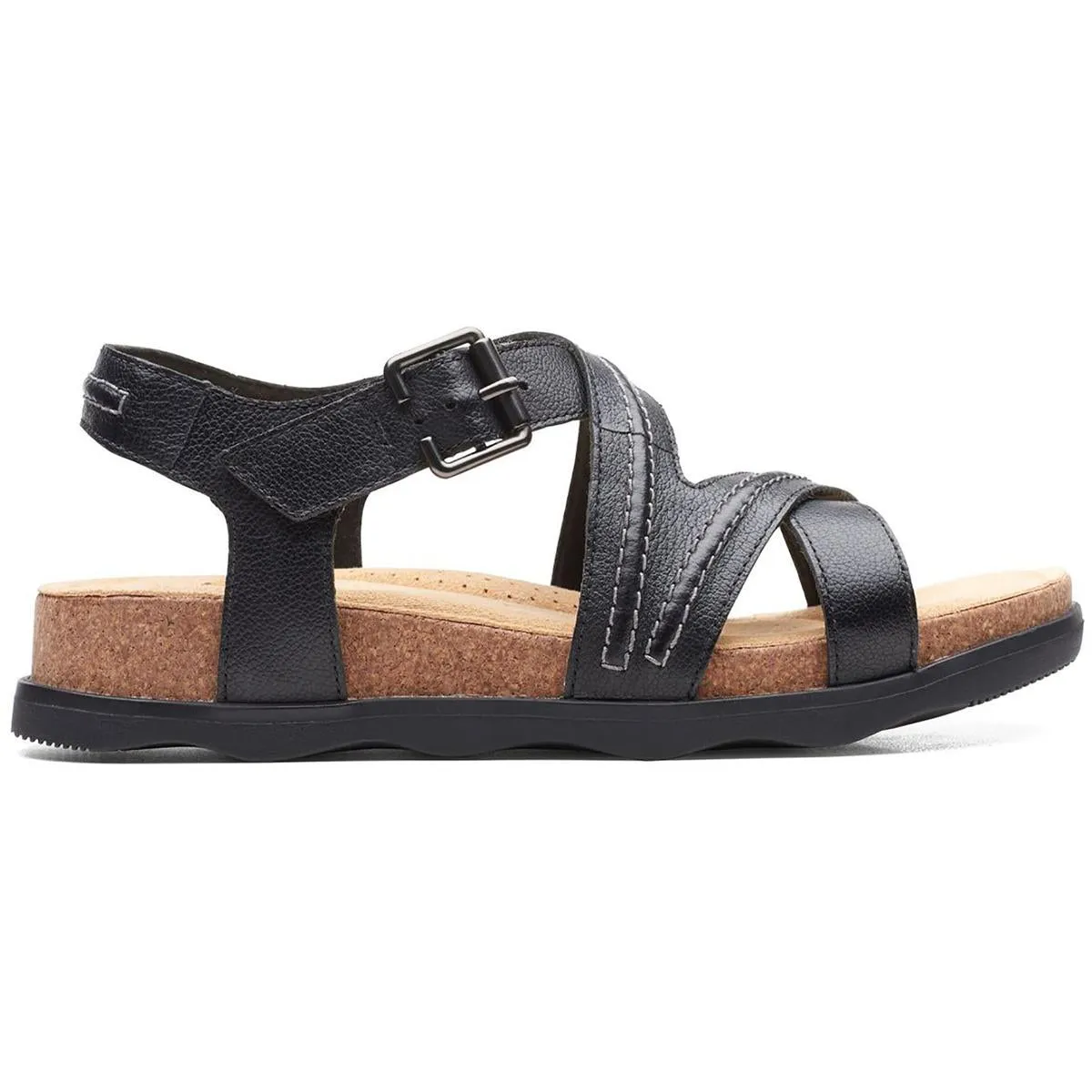 Clarks Womens Brynn Ave  Cushioned Footbed Ankle Strap