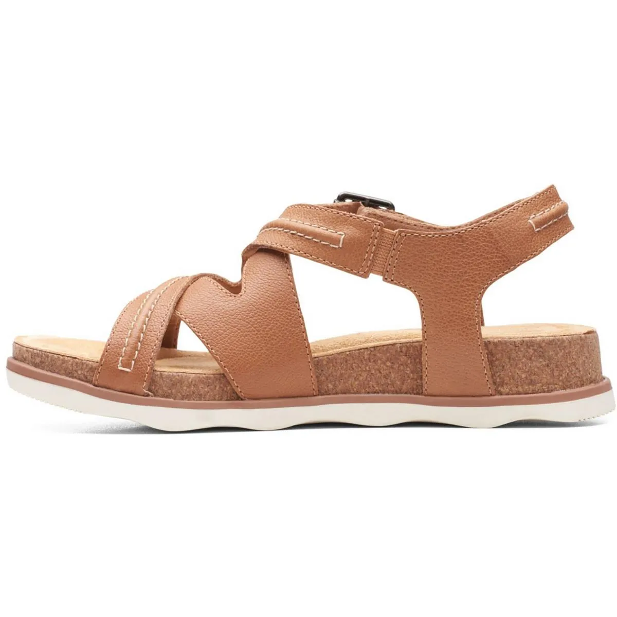 Clarks Womens Brynn Ave  Cushioned Footbed Ankle Strap