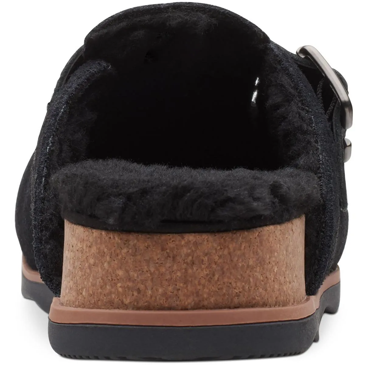 Clarks Womens Brynn Slide Laceless Faux Fur Mules