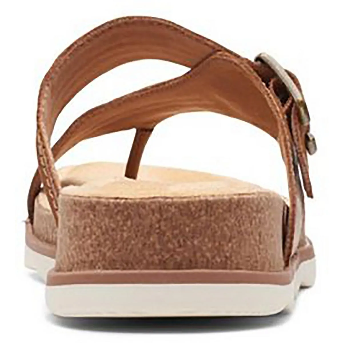 Clarks Womens Brynn Style Leather Cushioned Footbed Slide Sandals