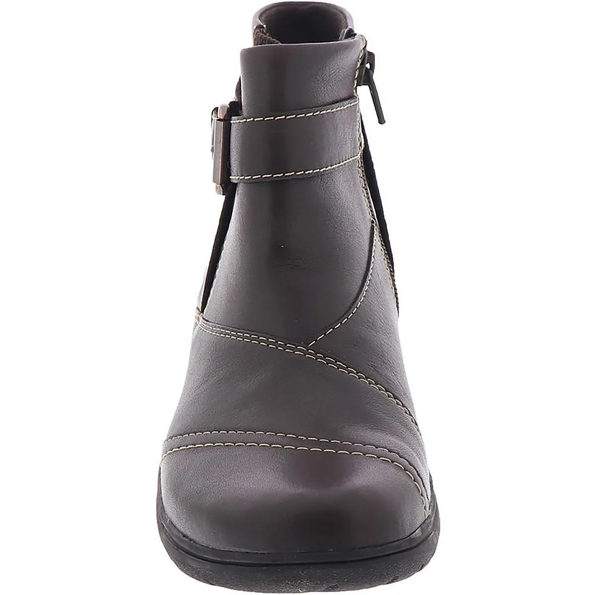 Clarks Womens Carleigh Dalia Solid Buckle Ankle Boots