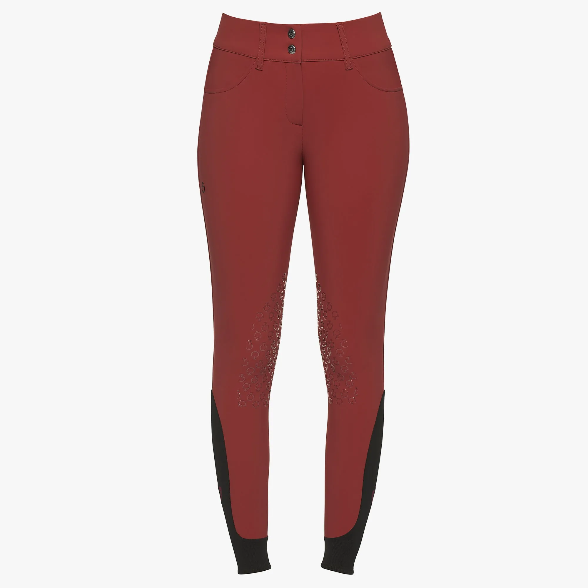 CT Women's American Breeches with Knee Grip Burnt Red