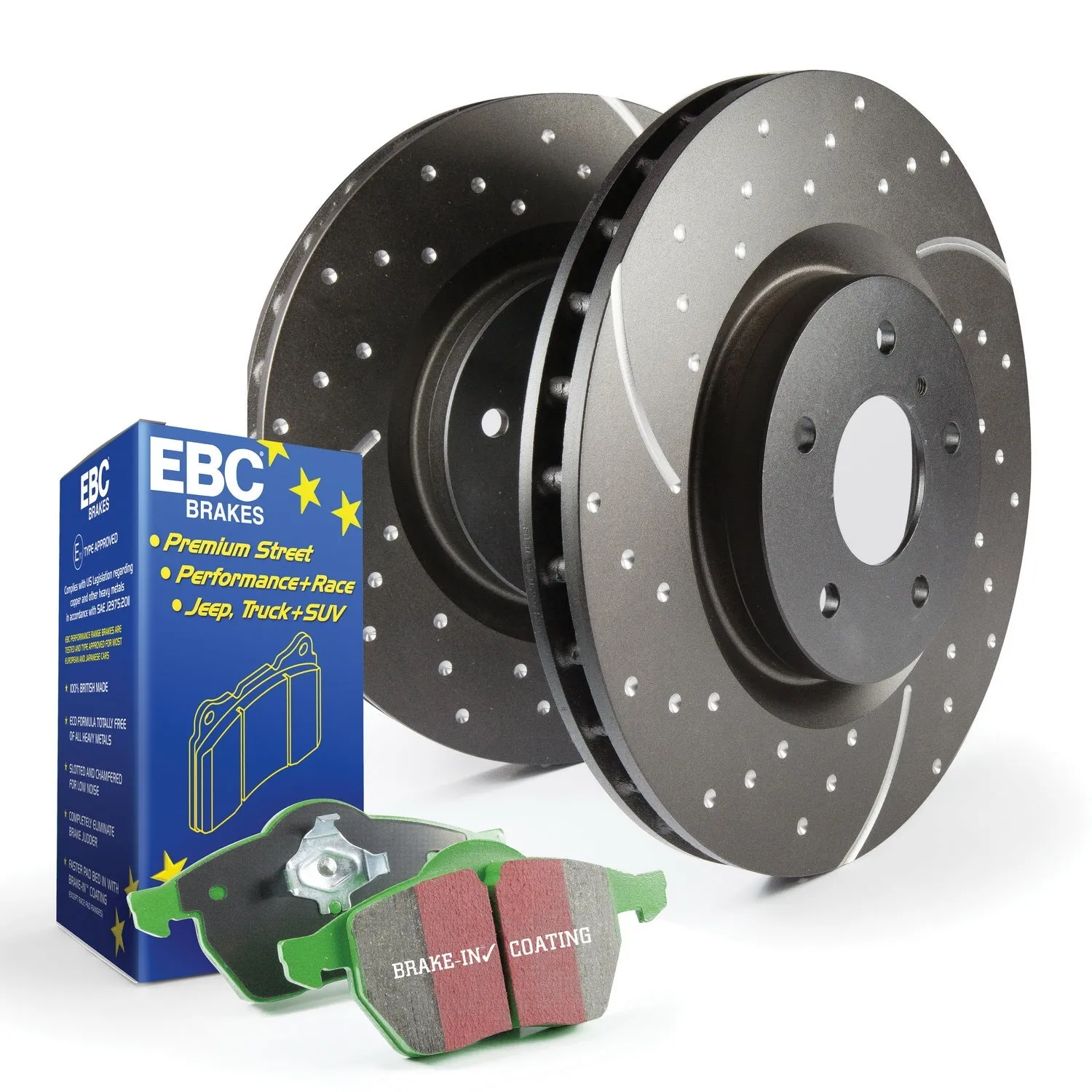 EBC Brakes S10KR1003 S10 Kits Greenstuff 2000 and GD Rotors