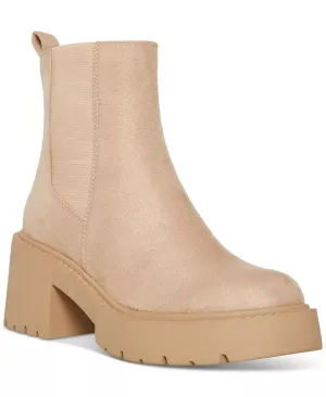 Madden Girl Trust Lug-Sole Chelsea Booties  Color Dark Taupe Size 5M