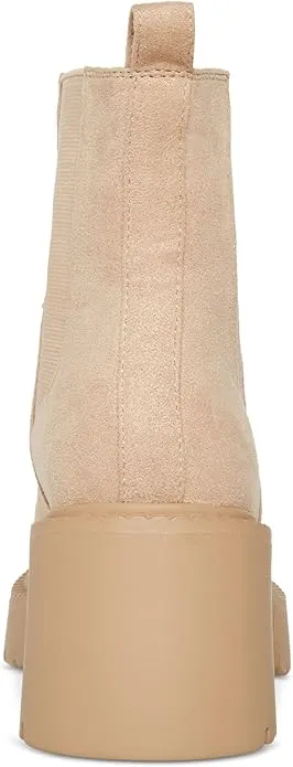 Madden Girl Trust Lug-Sole Chelsea Booties  Color Dark Taupe Size 5M