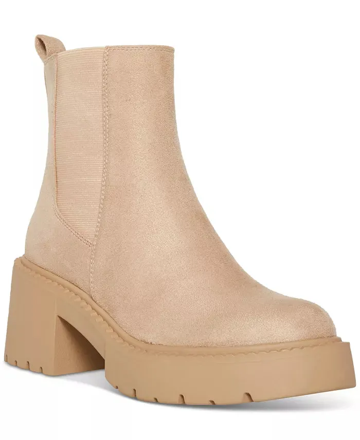 Madden Girl Trust Lug-Sole Chelsea Booties  Color Dark Taupe Size 5M
