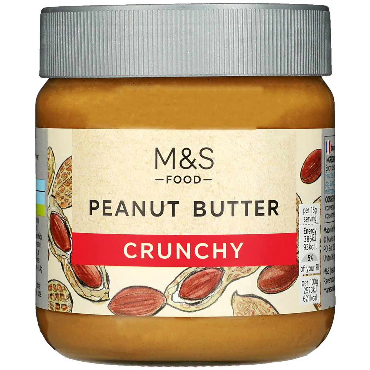 M&S Food Crunchy Peanut Butter 340g