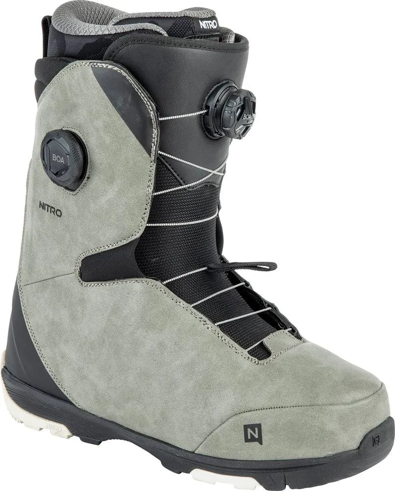 Nitro Club BOA Snowboard Boots in Grey and Black 2024