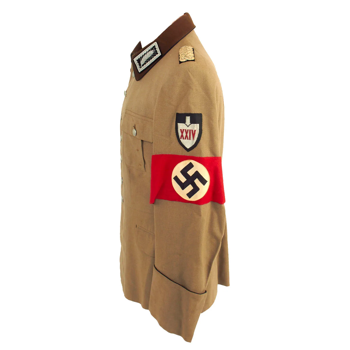 Original German WWII Named RAD Labor Service Arbeitsführer Officer's Uniform Tunic and Breeches - dated 1941