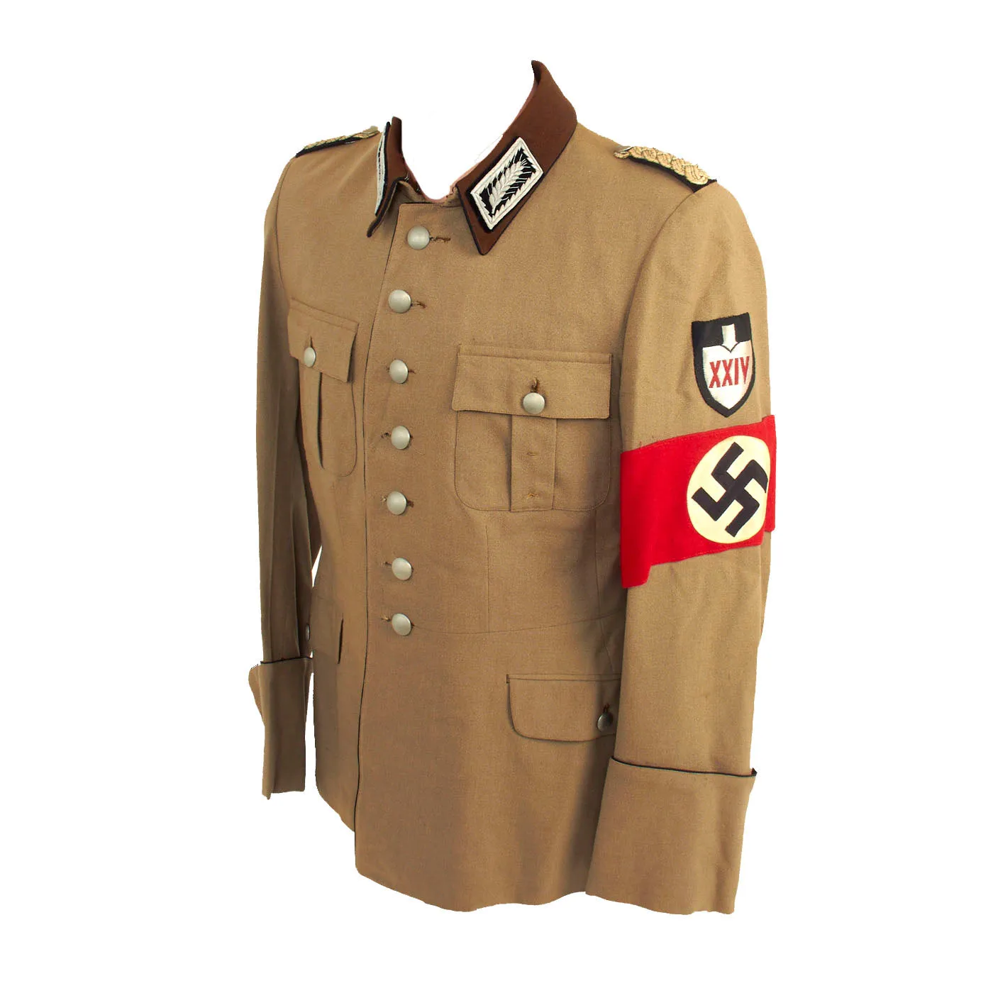 Original German WWII Named RAD Labor Service Arbeitsführer Officer's Uniform Tunic and Breeches - dated 1941
