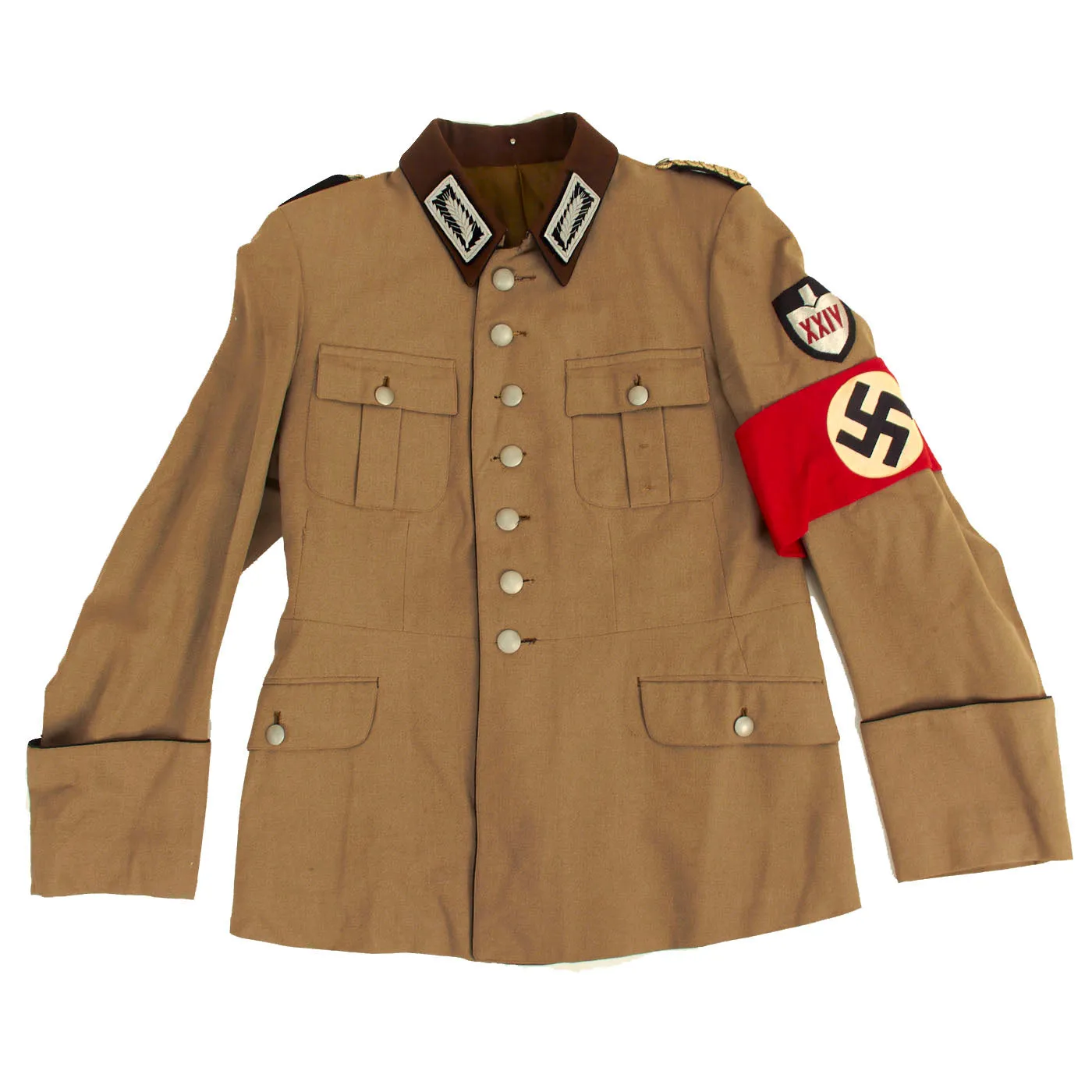 Original German WWII Named RAD Labor Service Arbeitsführer Officer's Uniform Tunic and Breeches - dated 1941
