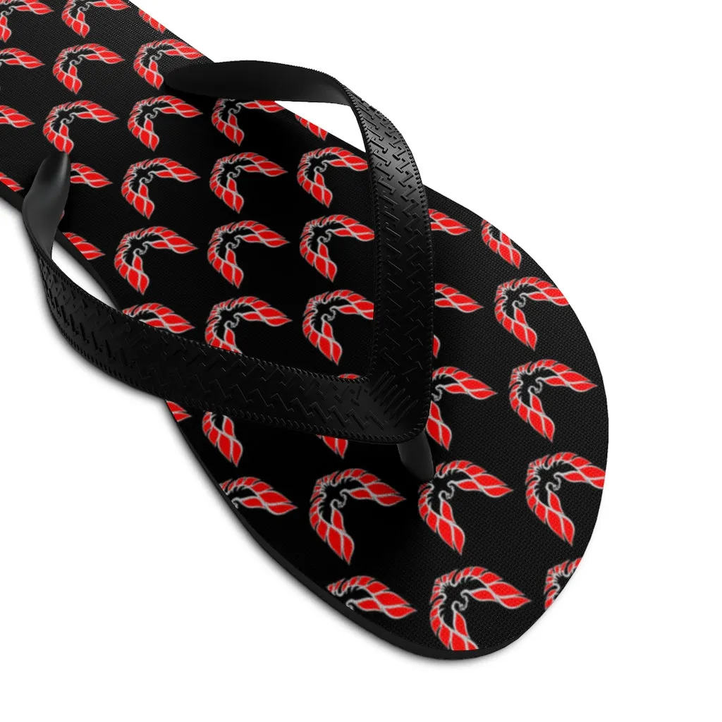 Pontiac Firebird Trans Am Formula Smokey Unisex Flip-Flops red