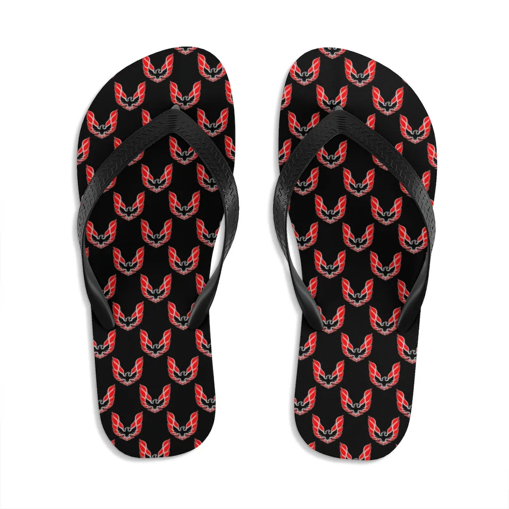 Pontiac Firebird Trans Am Formula Smokey Unisex Flip-Flops red