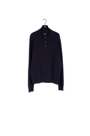 Pull laine marine boutons têtes de mort