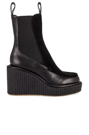 RAG & BONE SLOANE MIXED LEATHER CHELSEA BOOTS