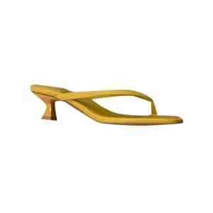 RIUJE Kitten Heel Flip Flop Mules Sandals