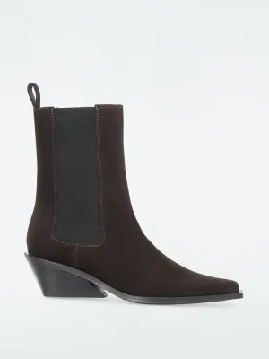 Suede cowboy Chelsea boots