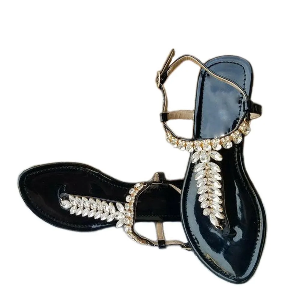 Summer Beach Flat Heel Clip Toe Sandals