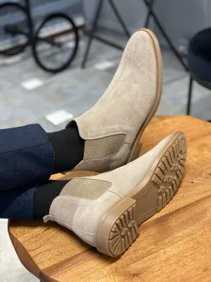 Warren Suede Genuine Rubber Sole Chelsea Boots