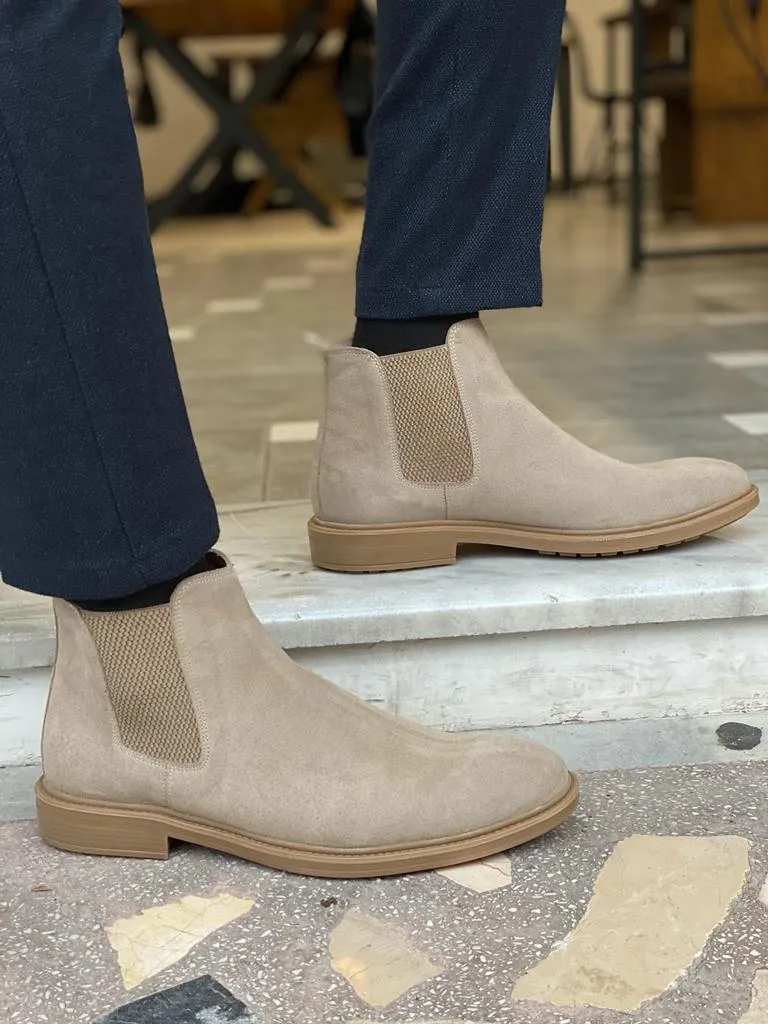 Warren Suede Genuine Rubber Sole Chelsea Boots
