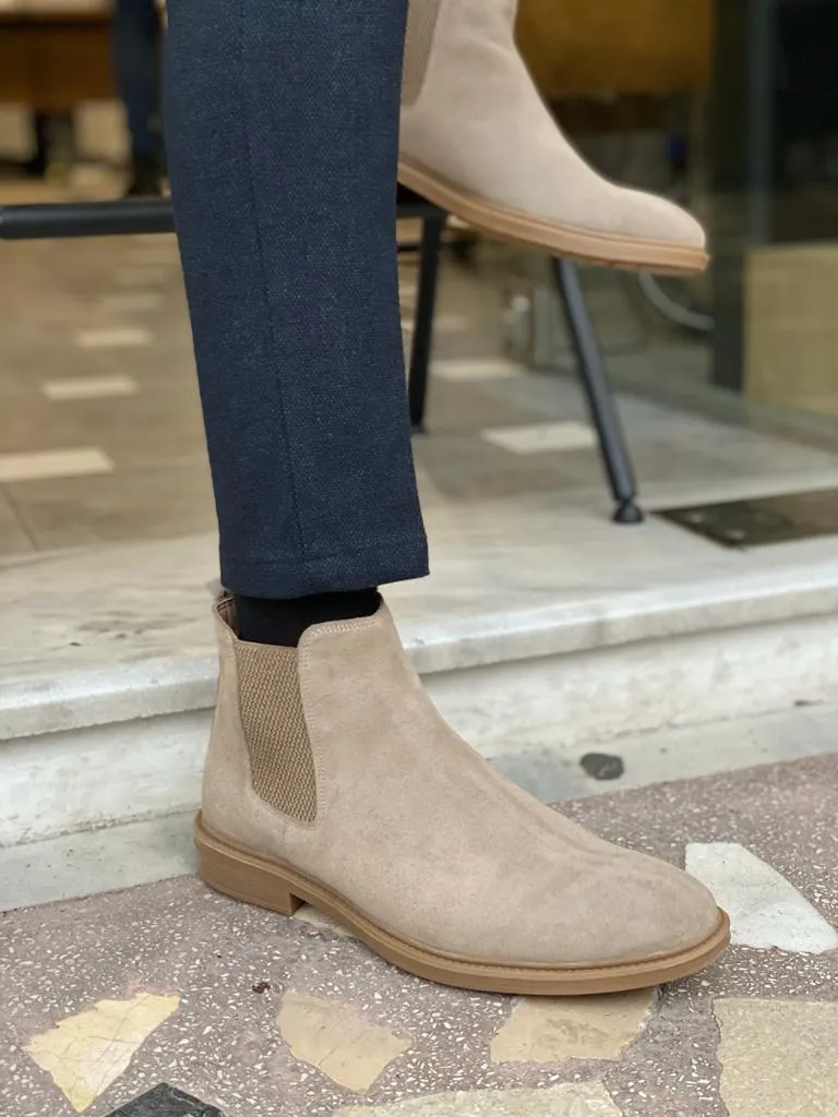 Warren Suede Genuine Rubber Sole Chelsea Boots