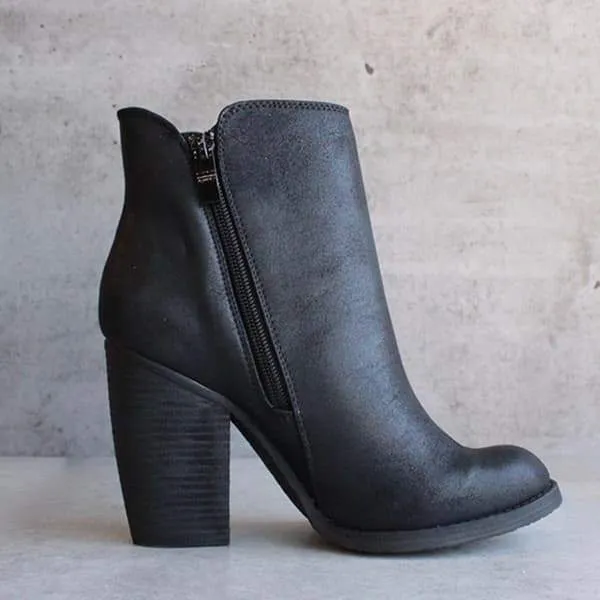women fashion chunky boots