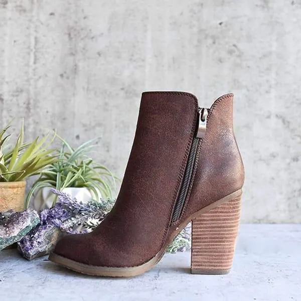 women fashion chunky boots