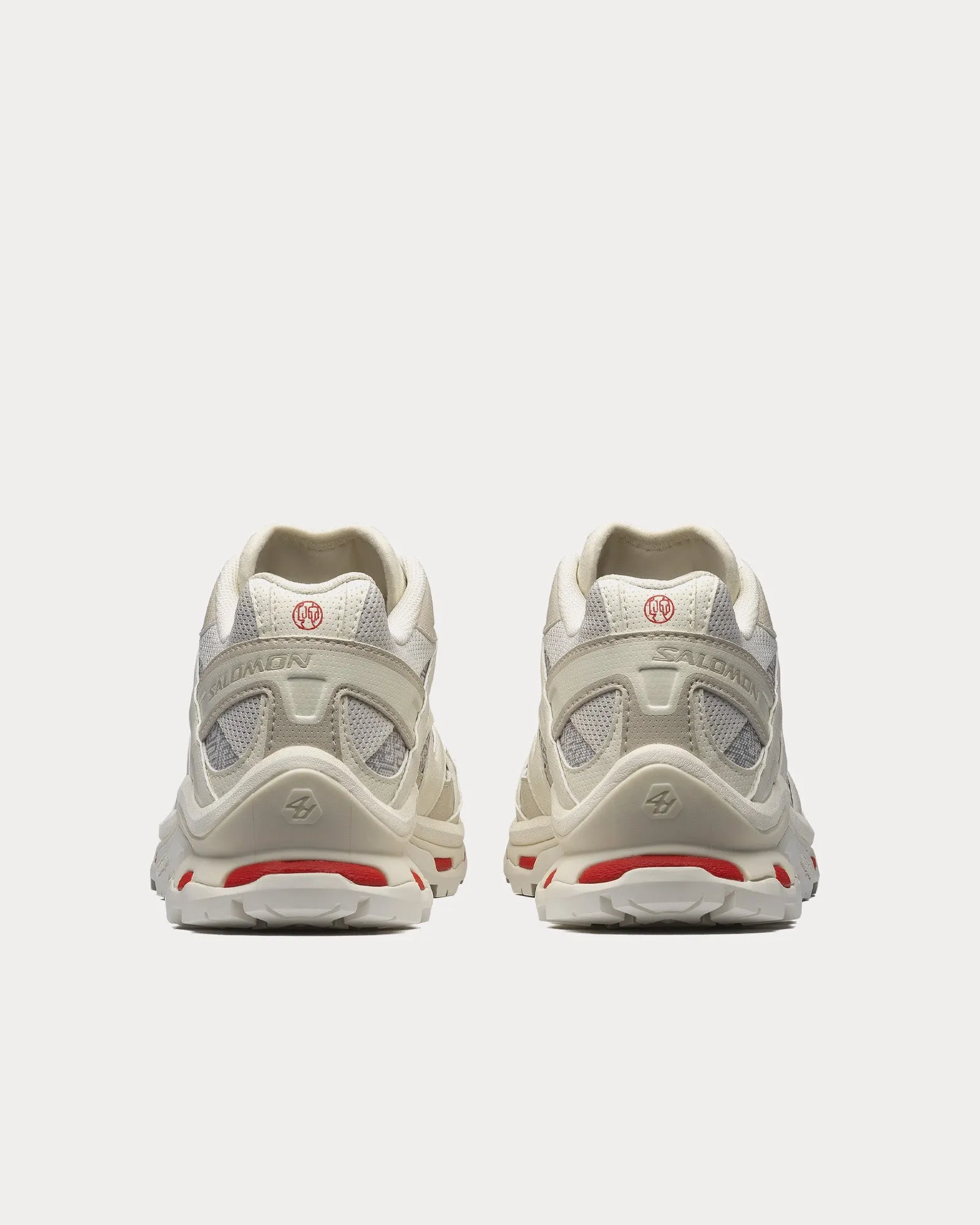 XT-Quest 'Panhui' Vanilla Ice / Rainy Day / Fiery Red Low Top Sneakers